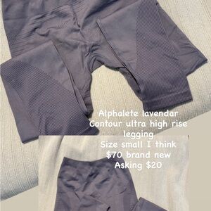 Alphalete Lavendar Womens Leggings